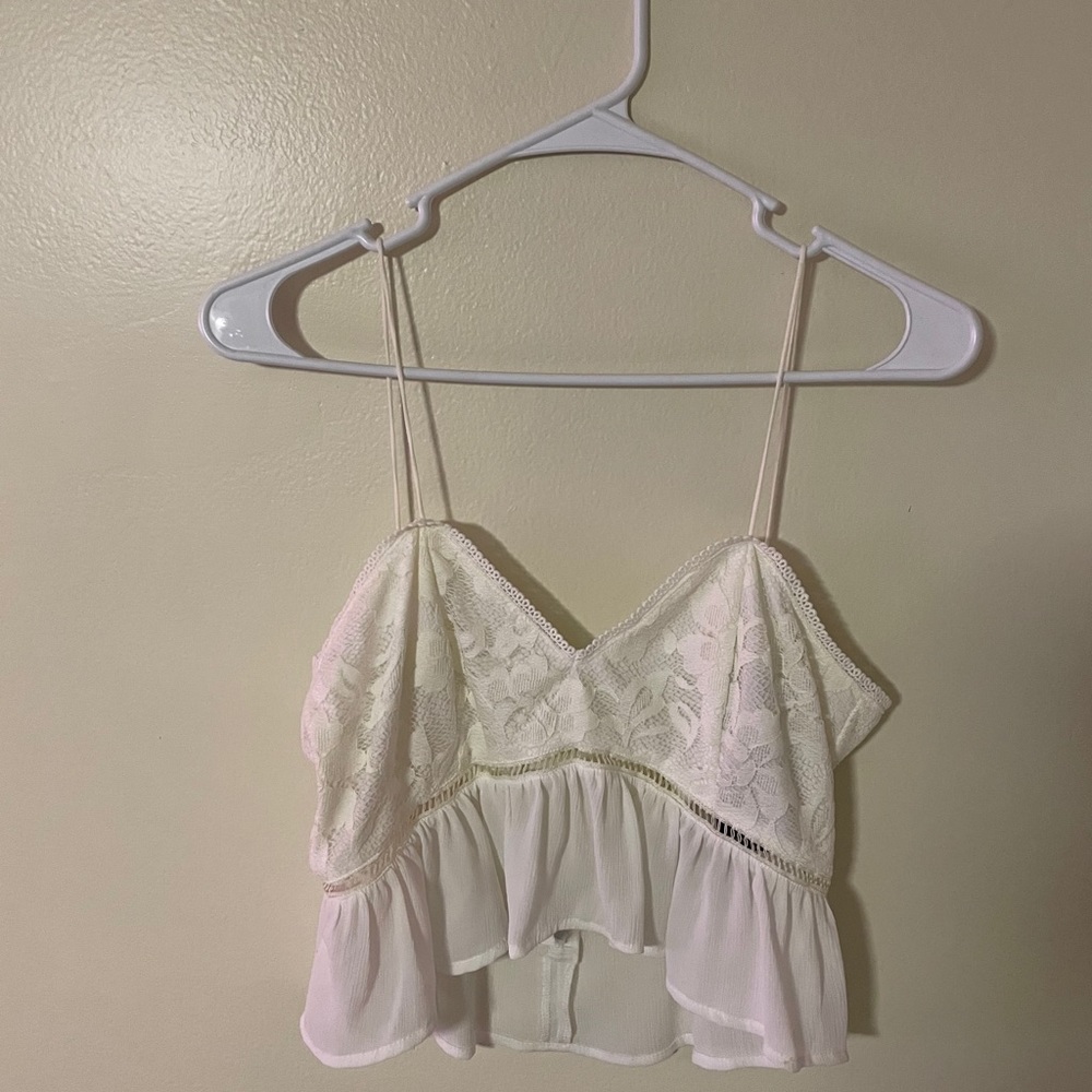 White crop top
